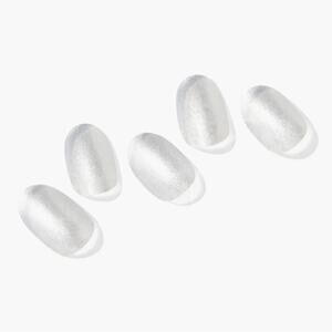 Ohora Semi Cured Gel Nail Strips N Silver Chrome ND-025-G